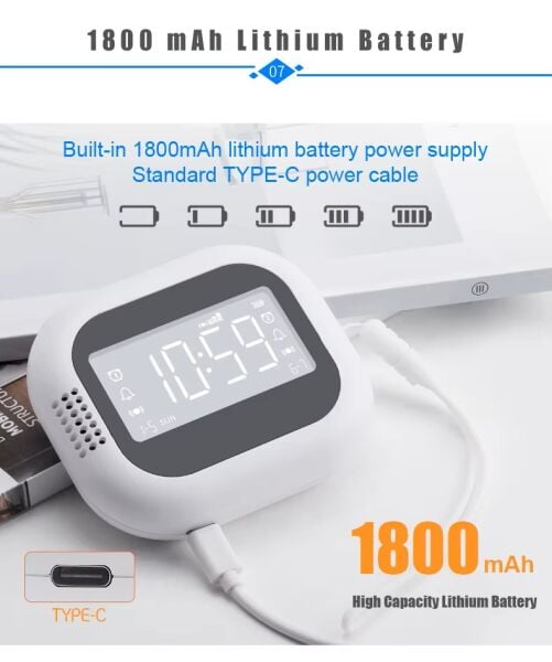 Duyumtek Yeni Seyahat Taşınabilir Titreşimli Saat Alarm