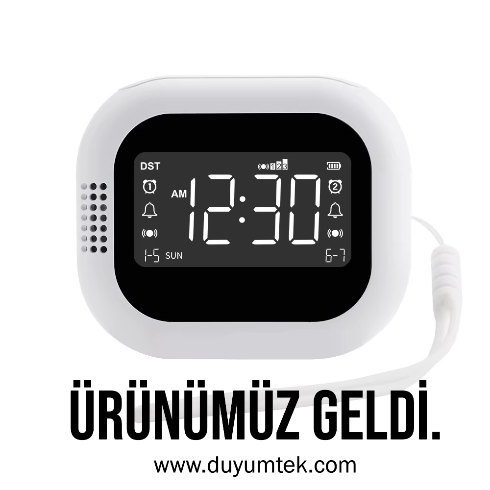 Duyumtek Yeni Seyahat Taşınabilir Titreşimli Saat Alarm