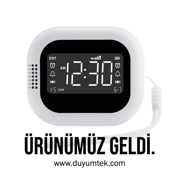 Duyumtek Yeni Seyahat Taşınabilir Titreşimli Saat Alarm